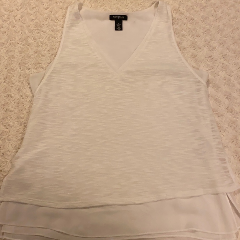 White House Black Market Ladies Blouse Size L